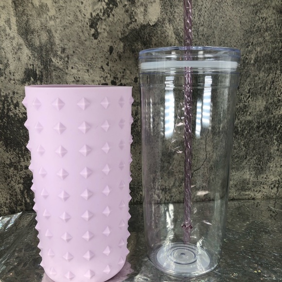 Cute 34oz Purple Spike Sleeved Tumbler - Picture 11 of 14